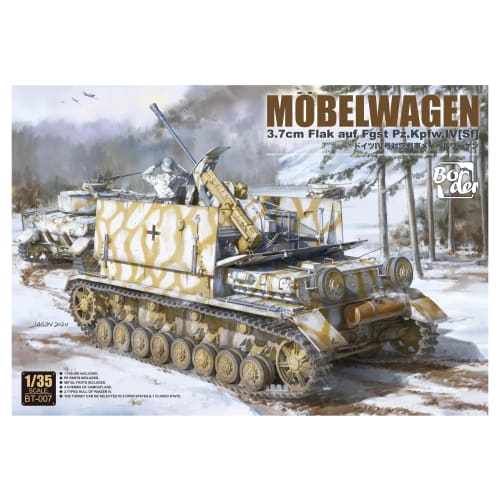 

Border Model 1/35 German Army Anti-Aircraft Tank IV 3.7 Flak Mebelwagen Plastic Model BT007
