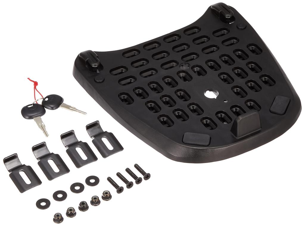 Kijima Motorcycle Parts Reembark K25-P Rear Box, 30L, Black, 908-012