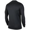 Nike Dri-FIT Park VII Jersey Longsleeve, Herren schwarzes Langarmshirt