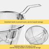 Creative Deep Round Fryer Wire Mesh French Chip Fry Basket 201 Stainless Ste