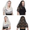 Vintage Lace Veil for Wedding Bridal Latin Mass Headscarf Veil for Bride Catholic Church Mantilla Veil Headcovering