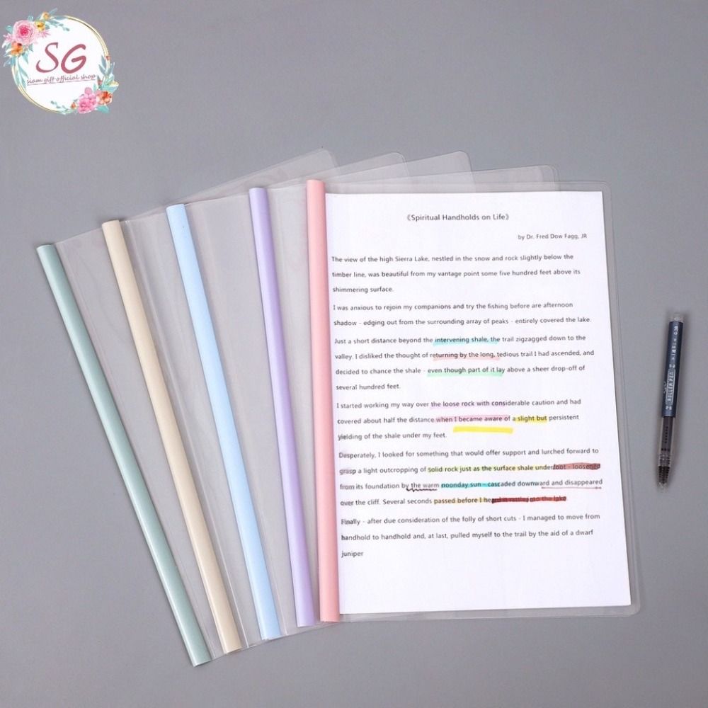 Business Supplies Document Rod Clamp Thickened Business Folder New A4 Draw Rod Folder