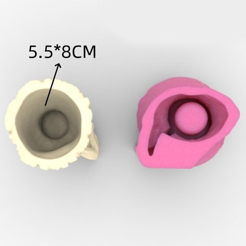 Silicone Flower Pots Mould Plant Shape Crafting Molds Planter Molds for Resin Casting Succulent Planter and Pen Holders
