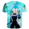 Super Saiyan Blue Goku Printed Men's Fashion Short Sleeve T-Shirt Dragon Z T-shirts