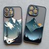 Fog Mountains Landscape Phone Case for iPhone 16 15 14 12 13 Mini 11 Pro Max X XS XR SE2 7 8 Plus Shockproof Back Cover Fundas