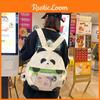 Child Panda Backpack Pvc Capacity Girl School Bag With Insulated Compartment For Daily Use