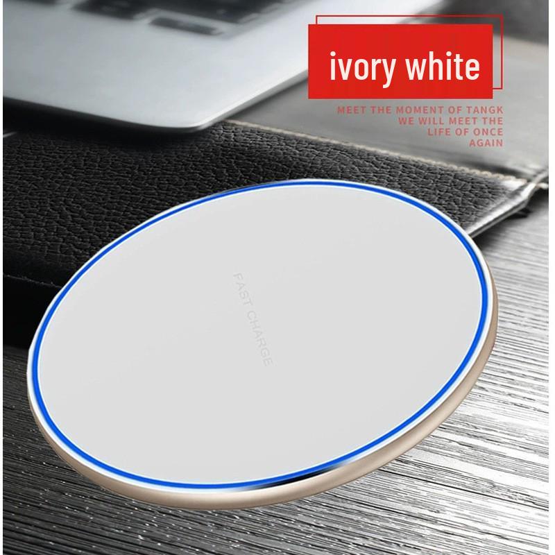 15W Round Mirror Surface Wireless Charger for iPhone 8-16: Cool, Low-Temperature Charging