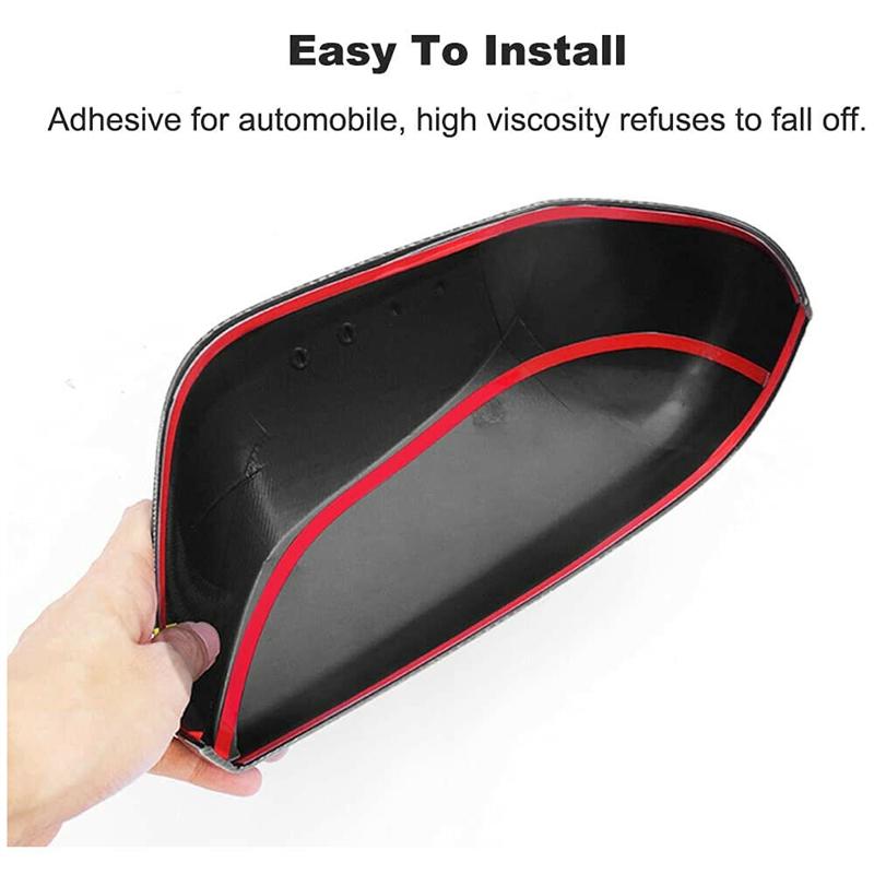 Ersatz-Rückspiegel-Seitenspiegel-Abdeckung Kappe für Toyota Camry 2018 Glänzendes Schwarz Kohlefaser Auto Seitenspiegel Abdeckung