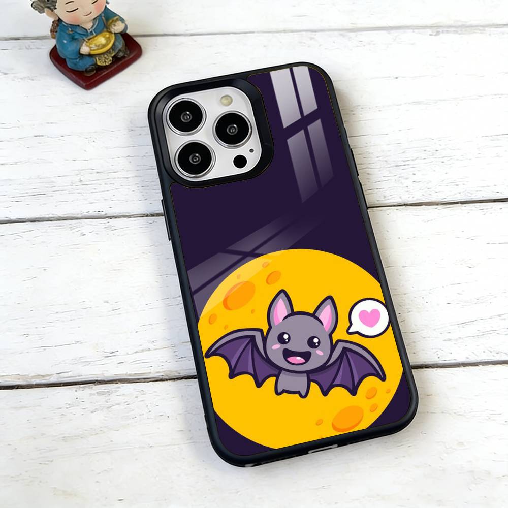 Sweet Bat Phone Case For iPhone17,16,15,14,13,12,11 Plus,Pro Magnetic with Magsafe Wireless Charging