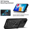 Etui Ochronne - E.F.CONNECTION - Do Xiaomi Redmi Note 11S - Twarde Etui - Czarne - 2 Szkła Hartowane