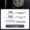 Colorful Lighting USB Small Cooling Fan Adjustable Car Mounted Air Cooler  Rear Seat
