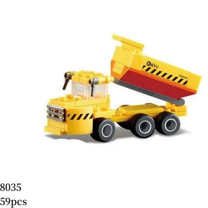 MOC Engineering Truck Building Blocks City Construction Crane Bulldozer Car Bricks Set Children Kids Toys for Boy
