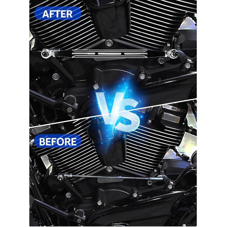 Motorcycle Gear Shift Linkage Compatible for 1986-2024 Street Glide, Black