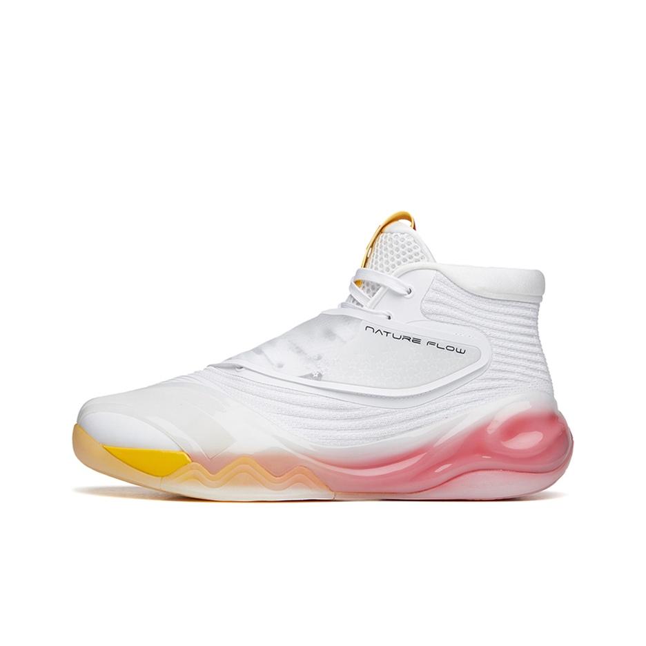 Anta KT6 Star Mark High-Top Basketball Shoes Men Sneakers White Yellow Red 112131101A-2