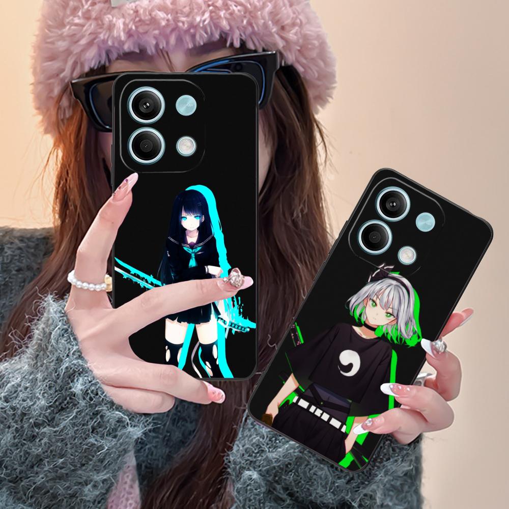 Anime Girl Mobile Phone Case for POCO M7 M6 M5 M4 M3 X7 X6 X5 X4 X3 Pro GT 5G Colorful Printing Cover Cover Smartphone