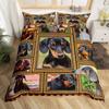 Dog Puppy Down Comforter Set Bedding Set 3-piece Cover Set