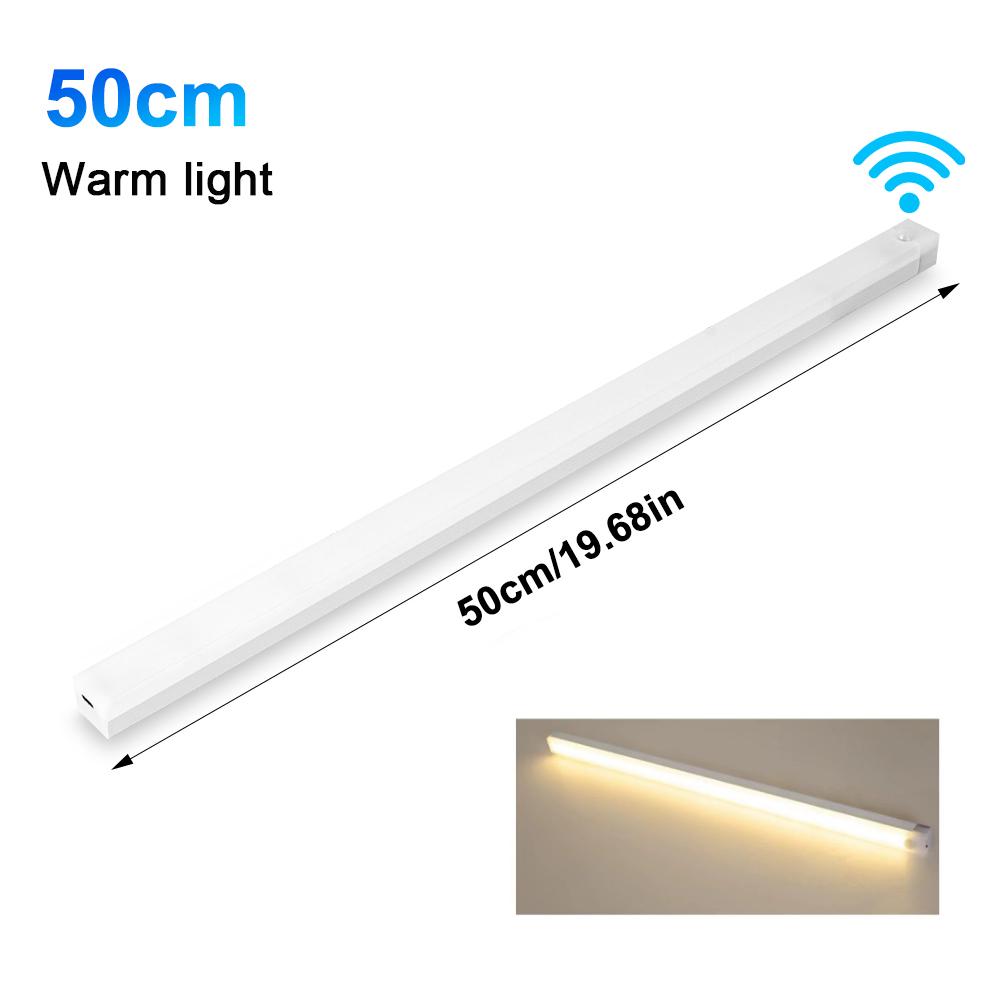 Tybe-c Rechargeable Car Sensor Light for Floor Trunk Hood Automatic Induction White Light Bar Magnetic Maual/Sensing Mode Lamp