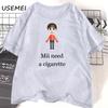 Mii Need A Cigarette Retro T Shirt Women Men Funny Weird Offensive Humor T-shirt Loose Design Lovers Casual Short Sleeved Tshirt