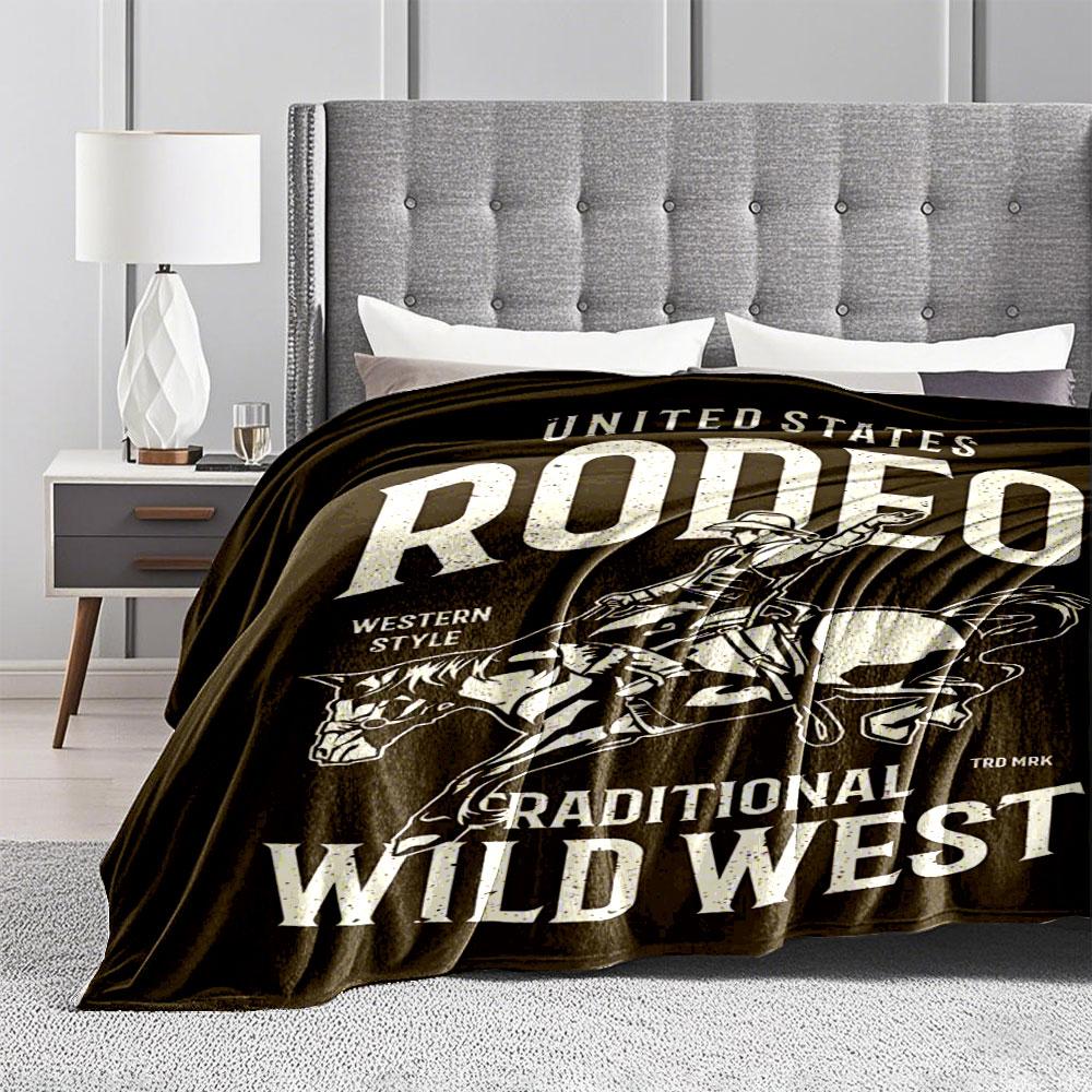 Wild West Rodeo Blanket for all seasons blanket lunch break throw gift
