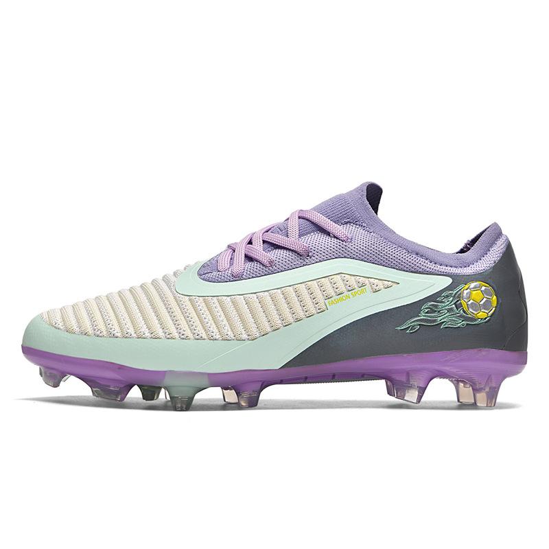 26 Grenzüberschreitende Herren- und Damenspikes nahtlos Fly-Woven Jugend-Fußballschuhe, Rasen Kinder, Wettkampf-Trainingsschuhe