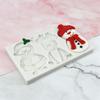 Christmas Santa Silicone Mold Reindeer Shape Baking Tools Handmade Snowman Cake Casting Mould for Baking Enthusiast