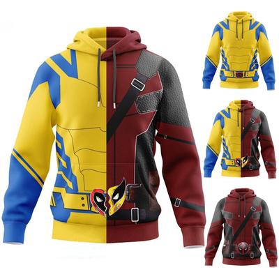 2024 Nowy film Bluza z kapturem Cosplay Kostium Żółty Czerwony Czarny Długi rękaw Bluza Codziennie Dorośli Mężczyźni I Kobiety Halloween