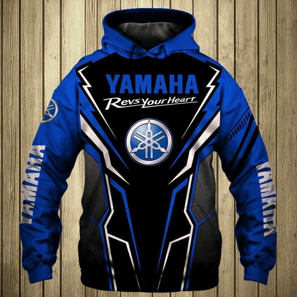 2025 Spring/Summer New 3D Printed Yamaha Motorcycle Off Road Hoodie for Extreme Sports Adventure Men's and Women's Hoodies