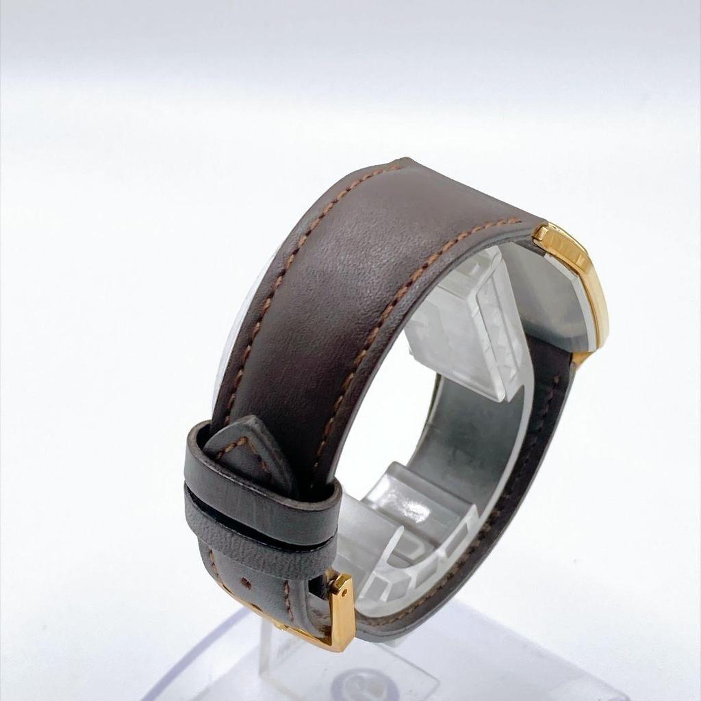 Used 627 CITIZEN EXCEED Men's Watch Quartz Square Battery Replaced