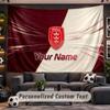 Wall Hanging Tapestry Custom NameHull KR Pattern Personalized Printed Fabric Wall Decor