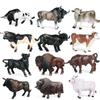 Realistic Bull Yak Model Heart Simulation Toy - Children's Cognitive Desktop Ornament