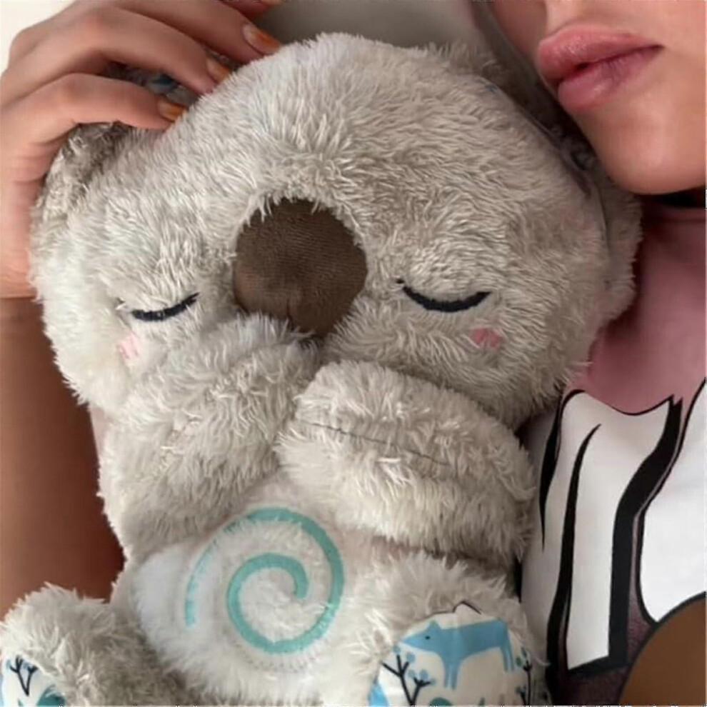Soothing Koala Bear, Sleep Otter, Anxiety Relief Koala, Breathing Otter, Portable Plush Toy with Music Lights Rhythmic Breathing Motion -yyds