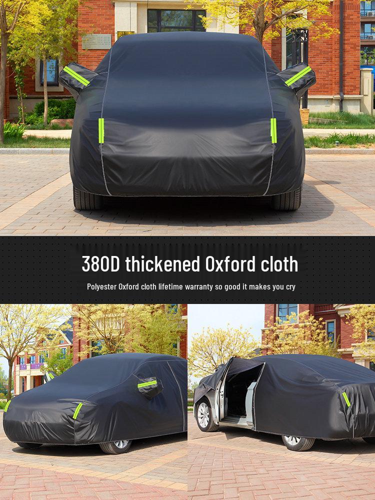 All-Season Universal Car Cover: Sun, Rain, and Heat Protection with Thickened Cotton Insulation Default Option