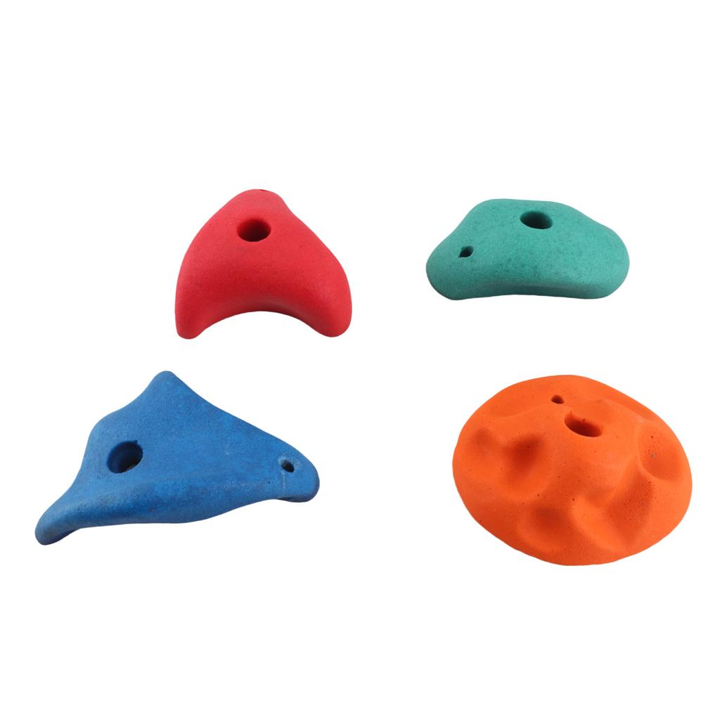 Climbing Holds Multi Color Resin Fiber Different Shape Round Corners Climbing Rock Wall Grips for Outdoor