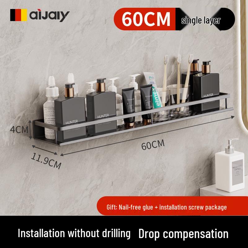 

Настінна полиця для ванної та кухні без свердління 60cm Rack