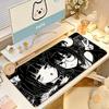 Anime Monokuro Girl Mouse Pad Large Nonslip Gaming Desk Mat Laptop Keyboard Tray Office Pc Hd Print Gamer Black