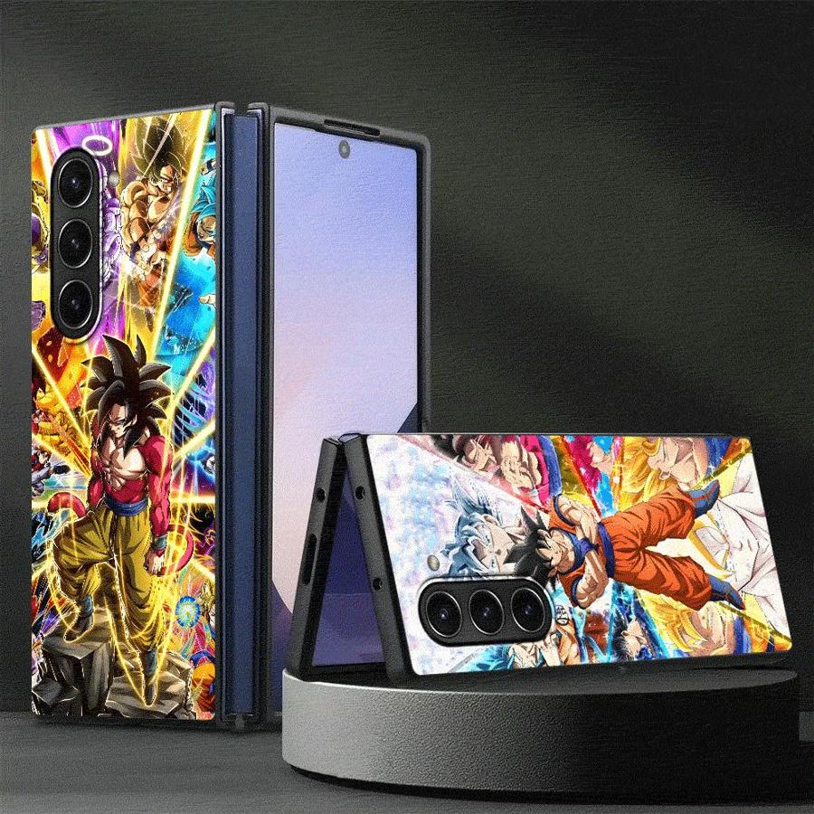 כיסוי דרגון בול גוקו היפהפה עבור Samsung Galaxy ZFold4 Z Fold 7 6 5 4 3 ZFold3 ZFold5 ZFold6 ZFold7 כיסוי אחורי לטלפון
