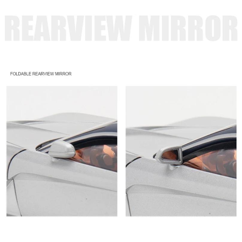 1/24 Bugatti Atlantic Supersportwagen Legierung Spielzeugauto Modell Radlenkung Sound und Licht Kinderspielzeug Sammlerstücke Geburtstagsgeschenk