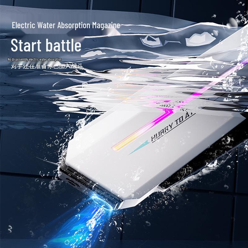 Pulse Light High-Pressure Electric Water Gun: Continuous Fire Toy for Kids & Adults with Large Capacity