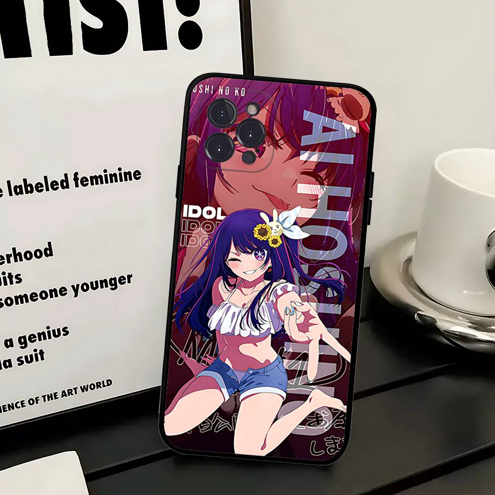 Oshi No Ko Anime Ai Hoshino Mädchen Weiche Rückseite Handyhülle Case Für IPhone 17 16 Pro Max 15 12 11 16e 13 Mini 14 15 Plus