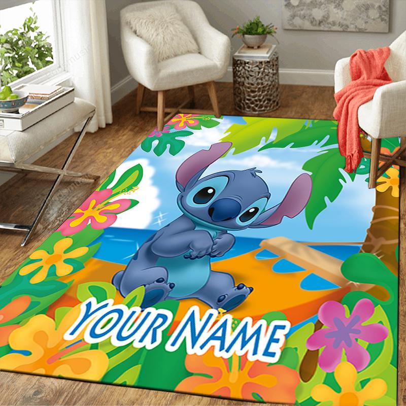 Custom 1Pc Stitch Tropical Paradise Rug Office Carpet Indoor Outdoor Entrance Doormat Nonslip Soft And Comfortable Living Room D916272