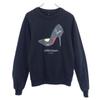 Unknown London Made In USA Long Sleeve Sweat Trainer S Black Back Brushed Men's Used