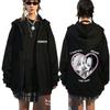 I Want To Be Girl Bestfriemds with Nana Zipper Hoodie Anime Black Stones Zip Up Sweatshirt Men Women Manga Casual Zip Up Jacket