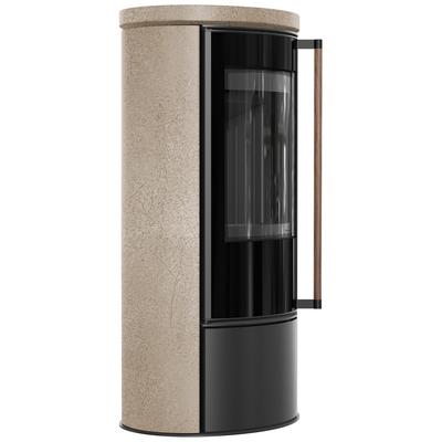 KRATKI ERIK Ø150 5.5 kW GOLD SATIN Ceramic Stove Jatoba Handle Soft Close