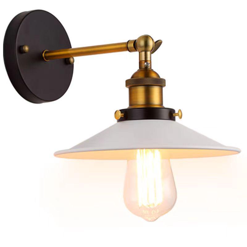 Candeeiro de Parede Minimalista Nórdico Industrial Retrô - Cabeça Única Luminária de Bar Interna