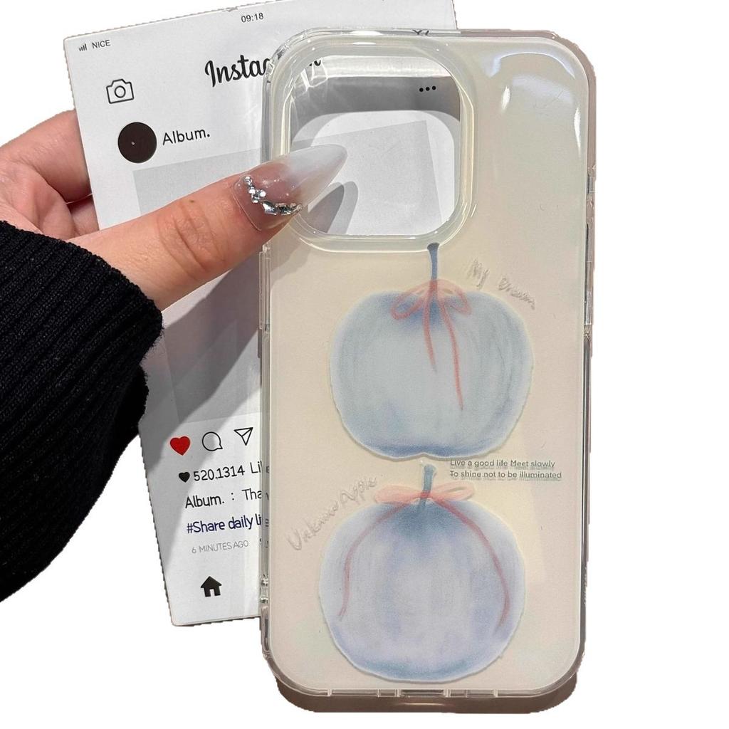 Single Layer Ribbon for Apple for Apple 16pro Mobile Phone Case New Model for IPhone15promax Cartoon 13