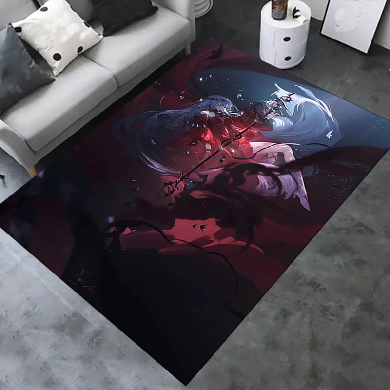 1pc skadi the corrupting heart Office Carpet Soft Polyester Entrance Carpet Washable Non slip Machin