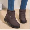 Damesko 2025 Vintersko For Kvinner Ankelstøvletter Varm Pels Botas Mujer Vanntette Lave Hæler Snøstøvler Vinter Flate Sko