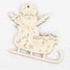 12 Pcs Wooden Christmas Ornaments To Paint Diy Blank Unfinished