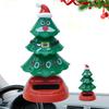 Solar Powered Dancing Christmas Tree Swinging Novelty Toy Desk Decor for Windowsill Car Dashboard Festive Party Decoration Gift