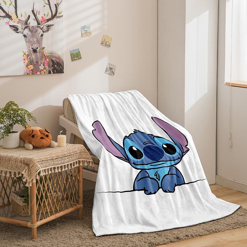 Riman Stitch Series Flannel Blanket 3D Printed Sofa Blanket Thickened Blanket